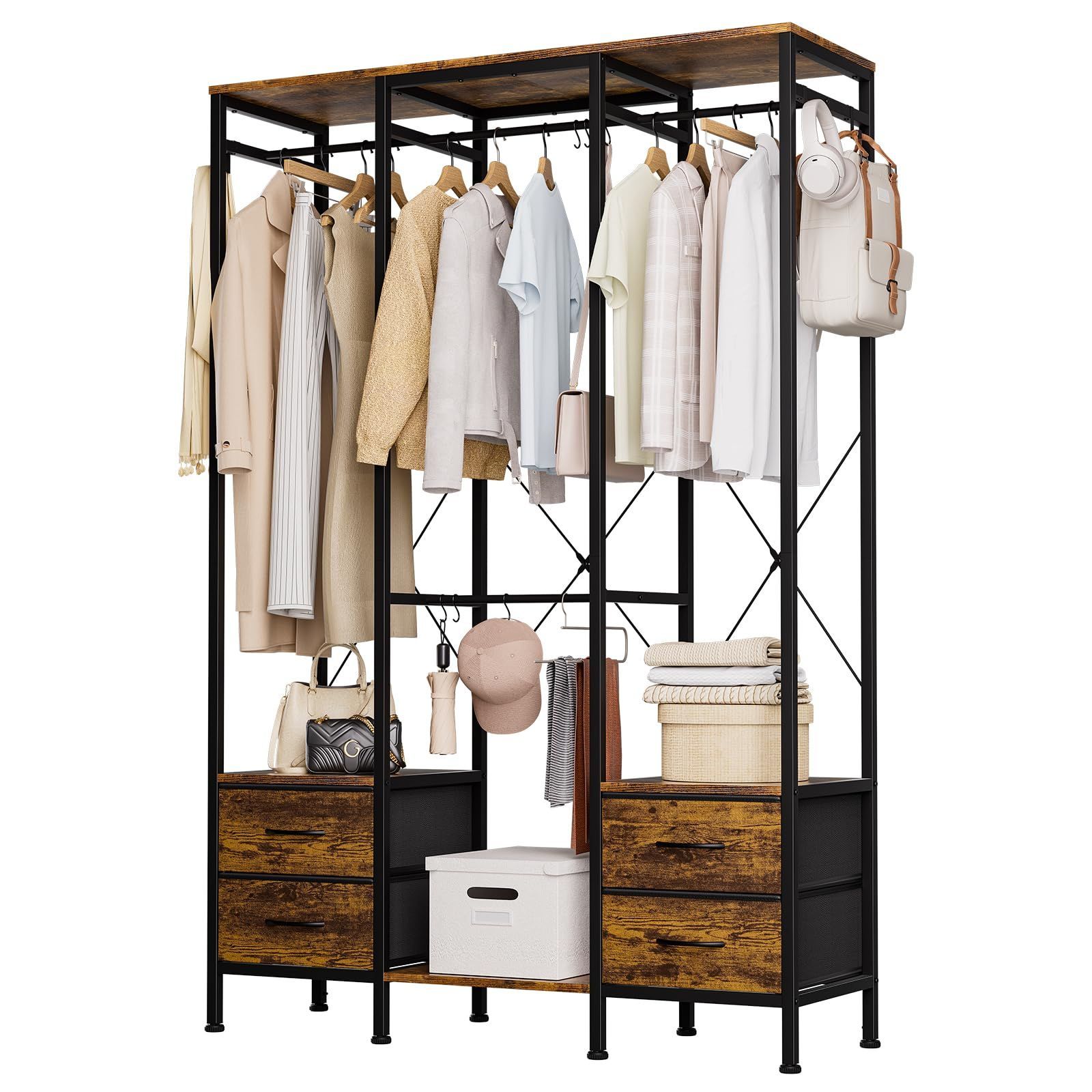 フランスアンティーク木製ウォールフック/シェルフ/壁掛けラック(90