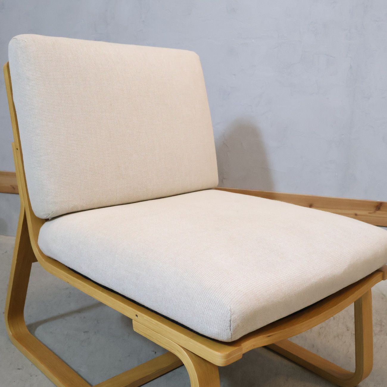 無印 MUJI オーク材 リビングでもダイニングでもつかえるソファチェア ナチュラル シンプル 北欧スタイル レトロ オーク材