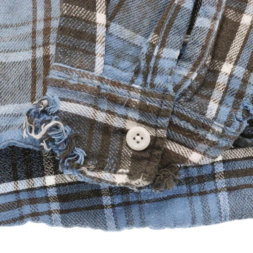 SAINT MICHAEL (セントマイケル) 24AW FRANNEL SHIRT ダメージ加工