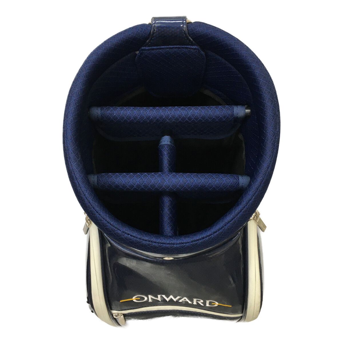 23区　GOLF ネイビー キャディバッグ 中古 23区ゴルフ 23区GOLF キャディバッグ ネイビー 紺 エナメル