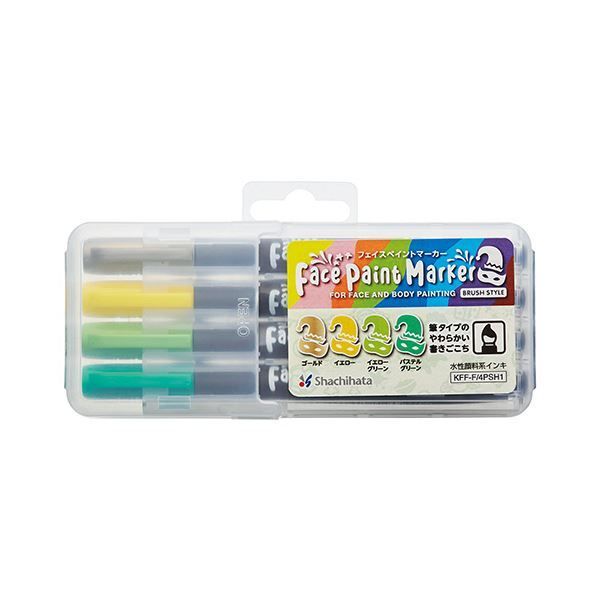(まとめ）シヤチハタ フェイスペイントマーカー4色セット1 KFF-F/4PSH1 1パック【×30セット】