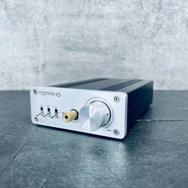 TOPPING D2 ヘッドフォンアンプ 動作保証 アダプター付き|514523