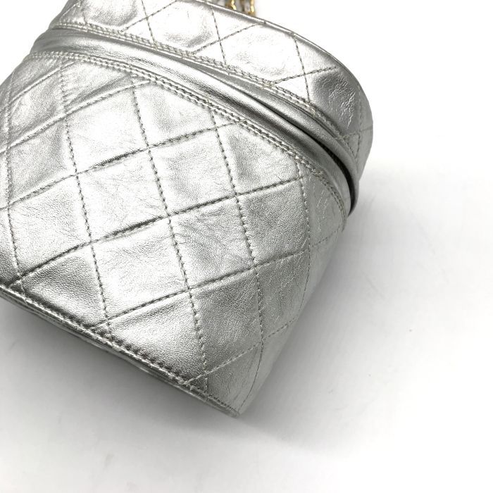 良品 CHANEL シャネル ココマーク マトラッセ フリンジ付き チェーン 