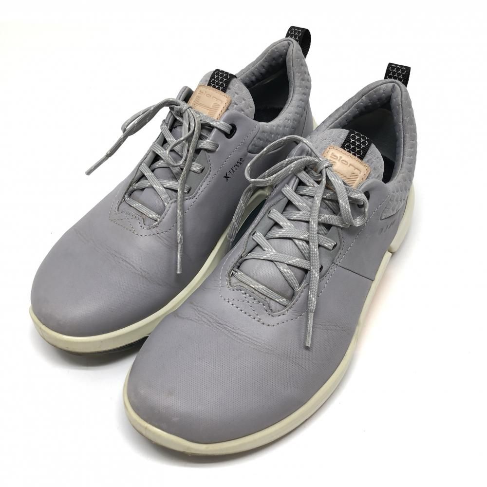 エコー ゴルフシューズ グレー×イエロー 108204 BIOM HYBRID4 GORETEX スパイクレス  メンズ EU41(25.5cm相当） ゴルフウェア ecco