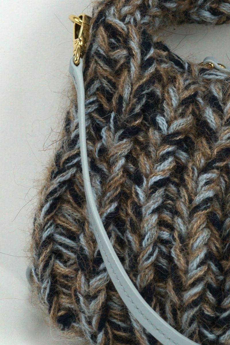 MIU MIU Wander Knit Wool Bag ミュウミュウ ワンダー ニットウール