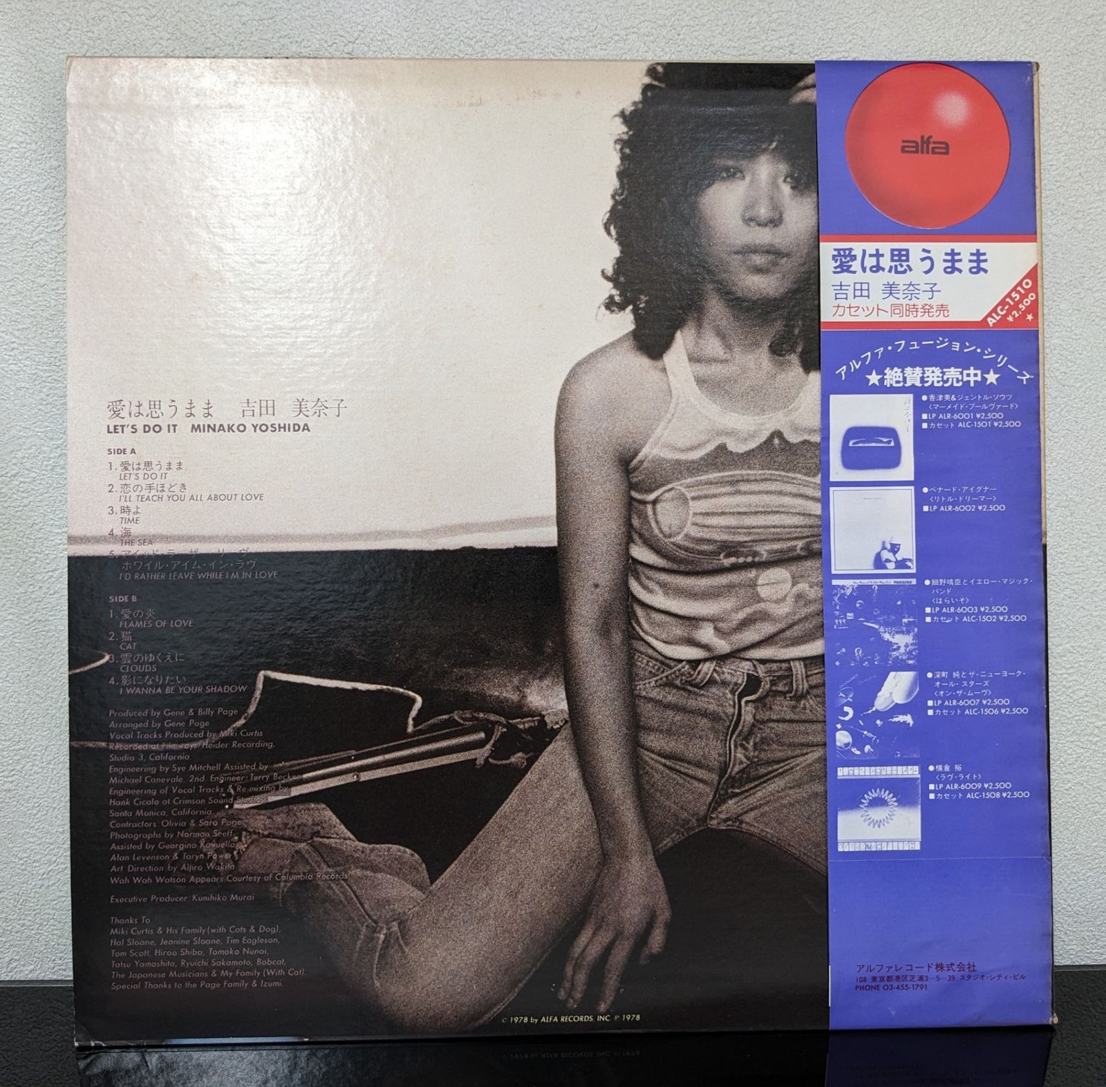 吉田美奈子　LPレコード LP 吉田美奈子 Minako Yoshida / Flapper / '81 Reissue