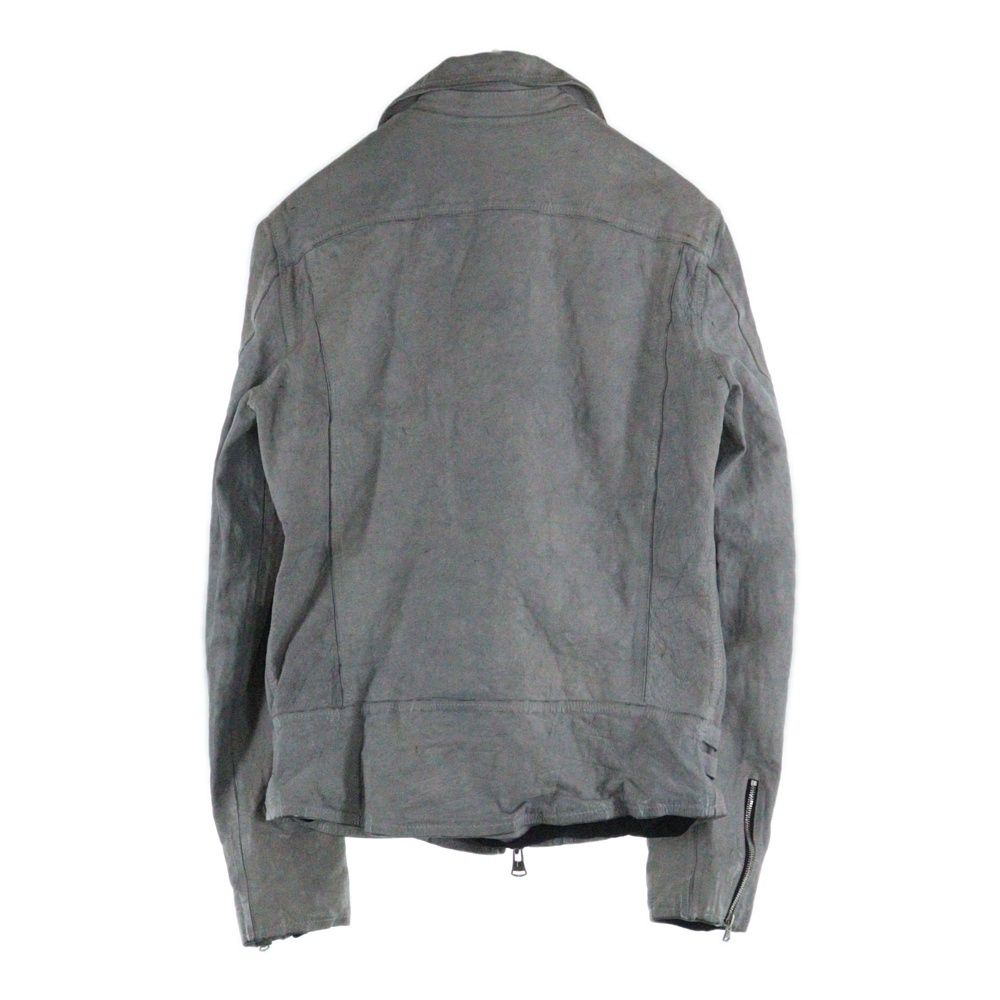 ISAMU KATAYAMA BACKLASH イサムカタヤマバックラッシュ ジャパンカーフ NATURAL DYED GARMENT-WASH ダブルライダース 製品染め洗い レザージャケット 1927-01
