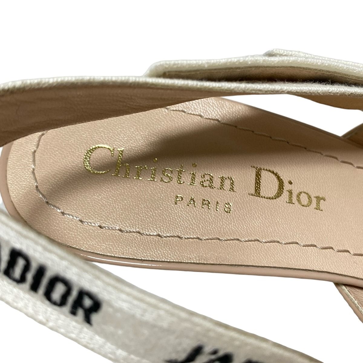 ディオール　ミュール　サンダル　ベージュ　36 DIOR/ChristianDior(ディオール/クリスチャンディオール
