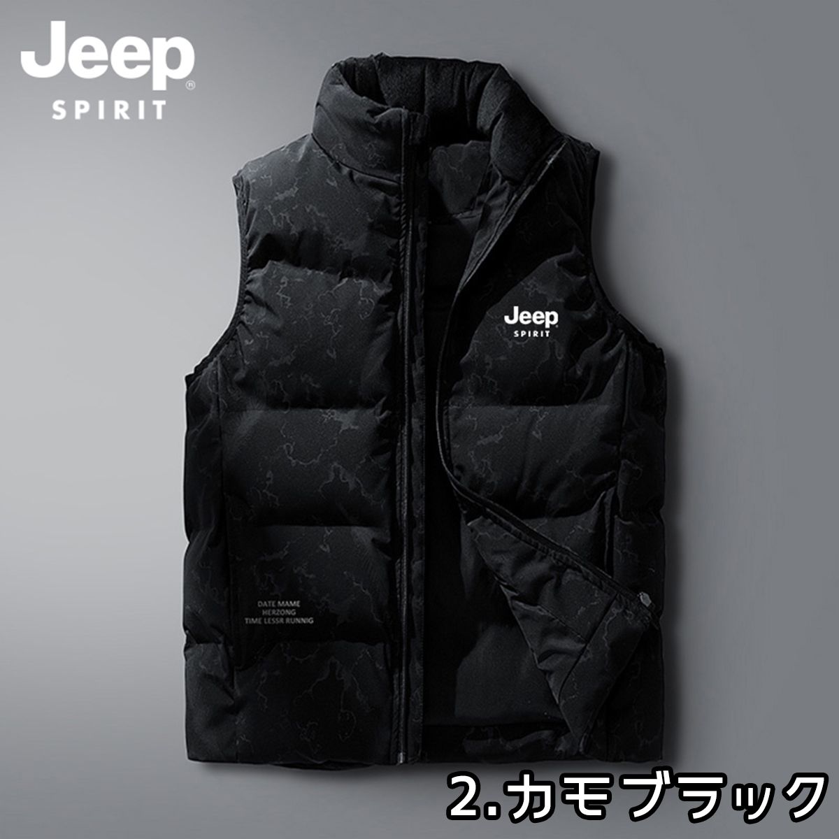 Jeep ダウンベスト ジープ ベスト 男女兼用 アウター ジャケット ユニセックス 人気 ストリート JEEP SPIRIT ジープ スピリット  韓国ファッション JP6666 [衣類] ユ00572 - メルカリ