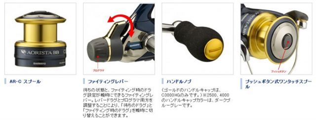 シマノ(SHIMANO) 13アオリスタBB 2500 アオリ ヤエン スピニング