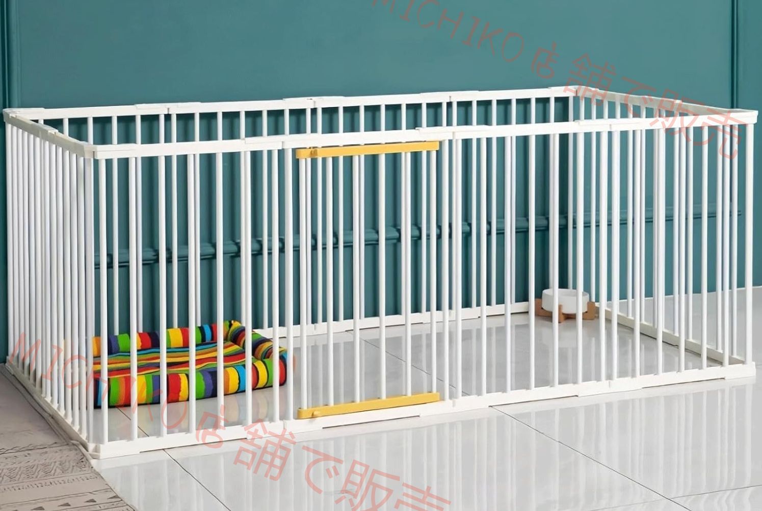 犬 ゲージ サークルケージ ペットサークル 犬用 折りたたみ 屋外 ペット柵 室内 フェンス ドッグ室内用 柵 簡単組み立て 工具不要 取り付け簡単 猫用 犬用 ドア付き 扉付き 折りたたみ 173 89 50cm