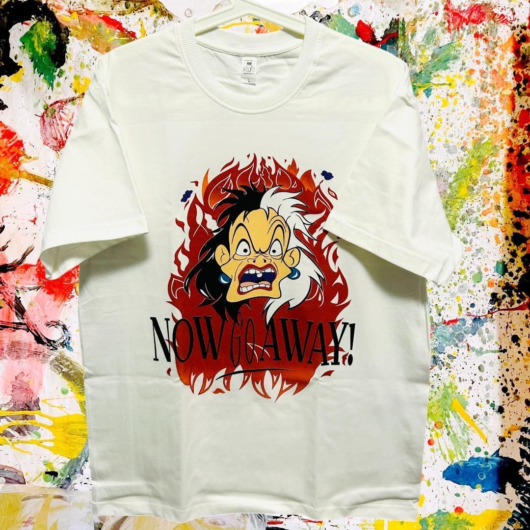 101 クルエラ レトロ リプリント Tシャツ 半袖 メンズ 新品 個性 101 クルエラ レトロ リプリント Tシャツ 半袖 メンズ 新品 個性