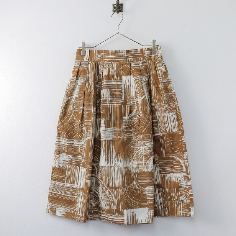 2020SS MARGARET HOWELL ペイントプリント スカート COTTON SILK PAINTED STRIPE | MARGARET HOWELL（マーガレット
