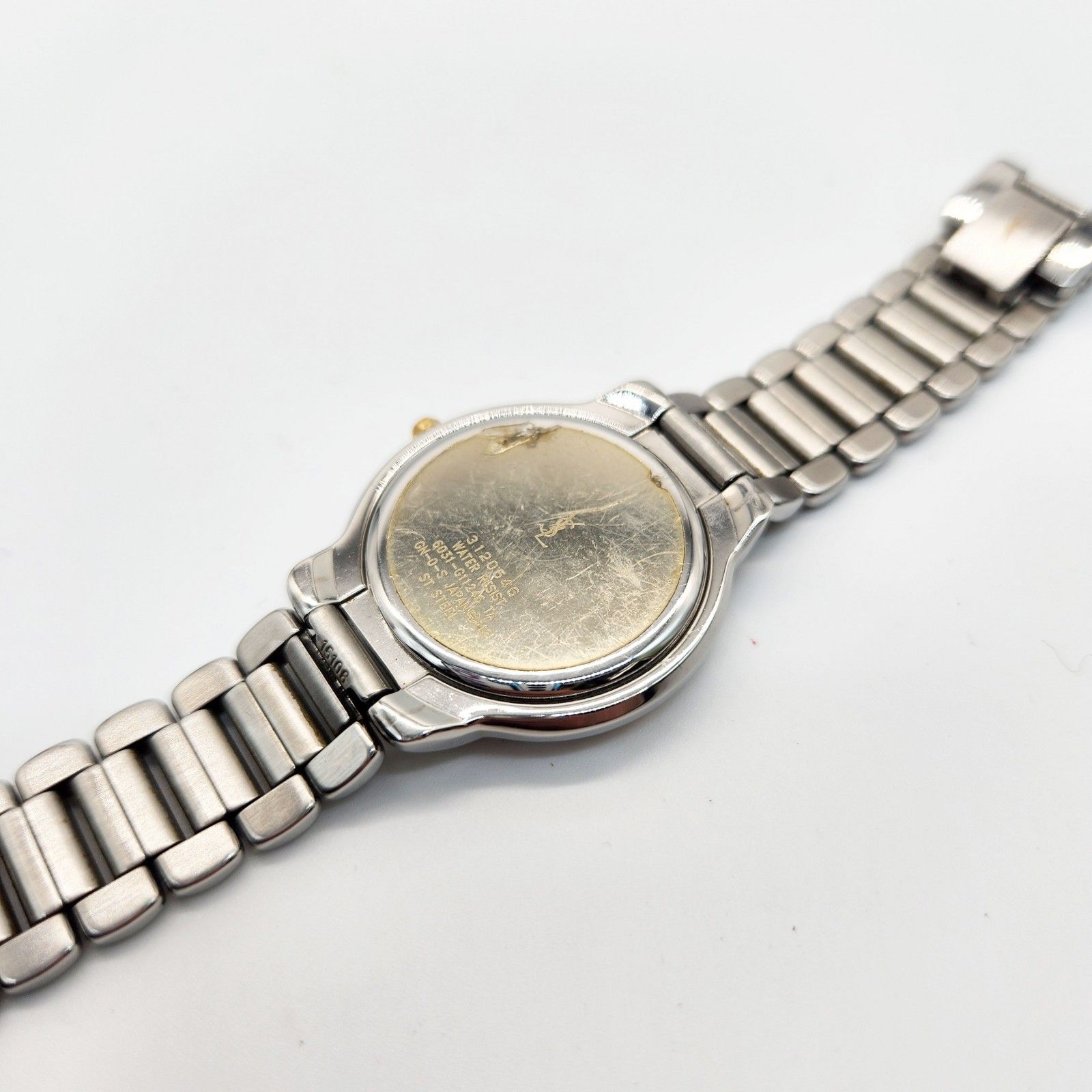 電池交換済】イヴ・サンローラン YSL 6031-G11246 ツートン