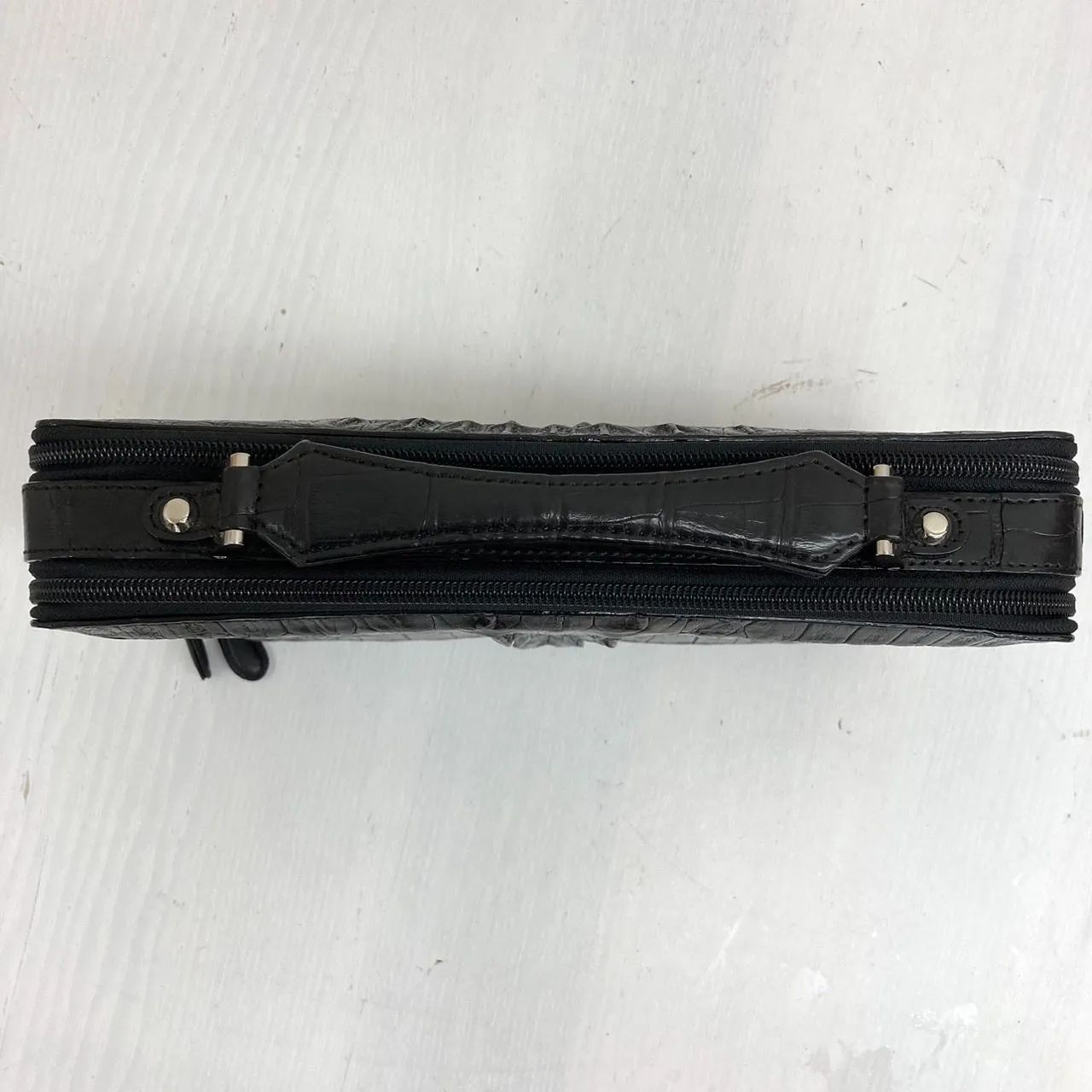 本クロコダイル革 鰐革 日本製 JRA 認定商品 セカンドバッグ 本クロコダイル革 鰐革 日本製 JRA 認定商品 セカンドバッグ