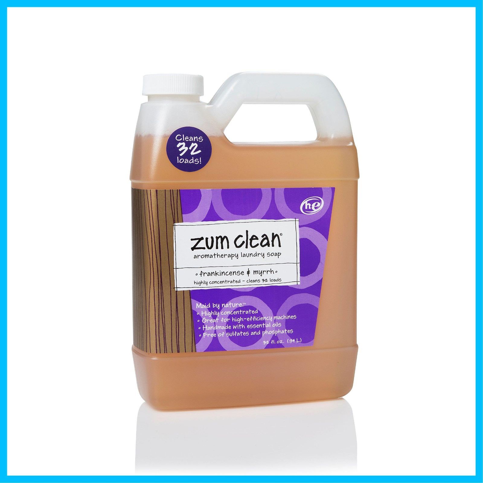 商品 Aromatherapy Laundry Soap Clean Frankincense Zum Myrrh 32 Wild fl oz Indigo 94 l