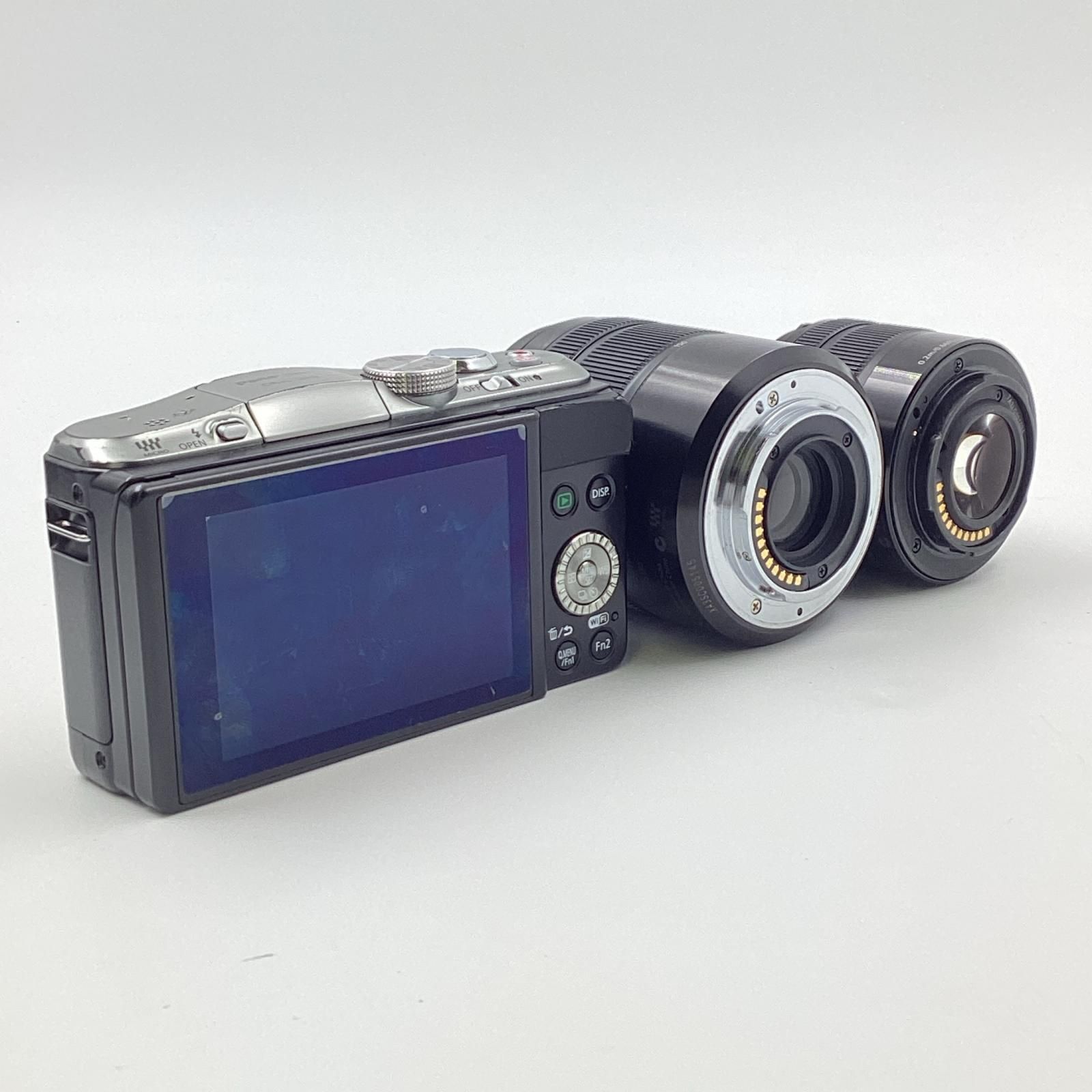 【美品 箱付】Panasonic Lumix DMC-GF6 ダブルレンズキット パナソニック LUMIX DMC-GF6W ダブルズームレンズキット 価格比較