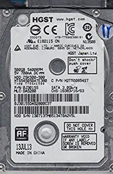 HTS541075A9E680, PN: 0J33072, MLC: DA5286, DEC 13, HGST 750Gb 2.5" HDD