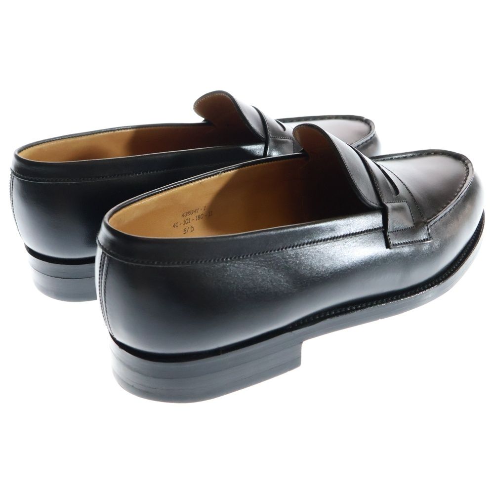 J.M.WESTON ジェイエムウエストン LOAFER シグネチャー レザー コインローファー ラバーソール 革靴 ブラック 41-101-180-11