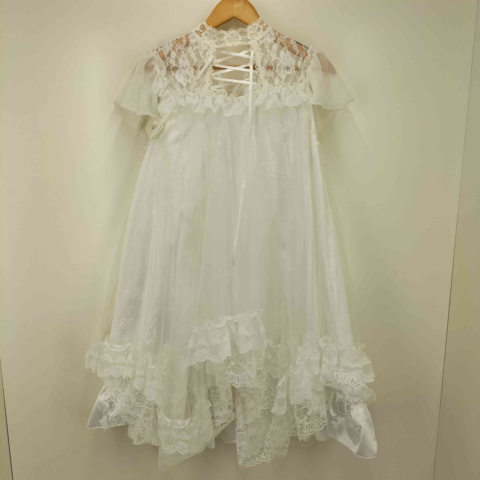 ユーズドフルギ USED古着 MR corset MAJOH レースアップ シースルー 花 