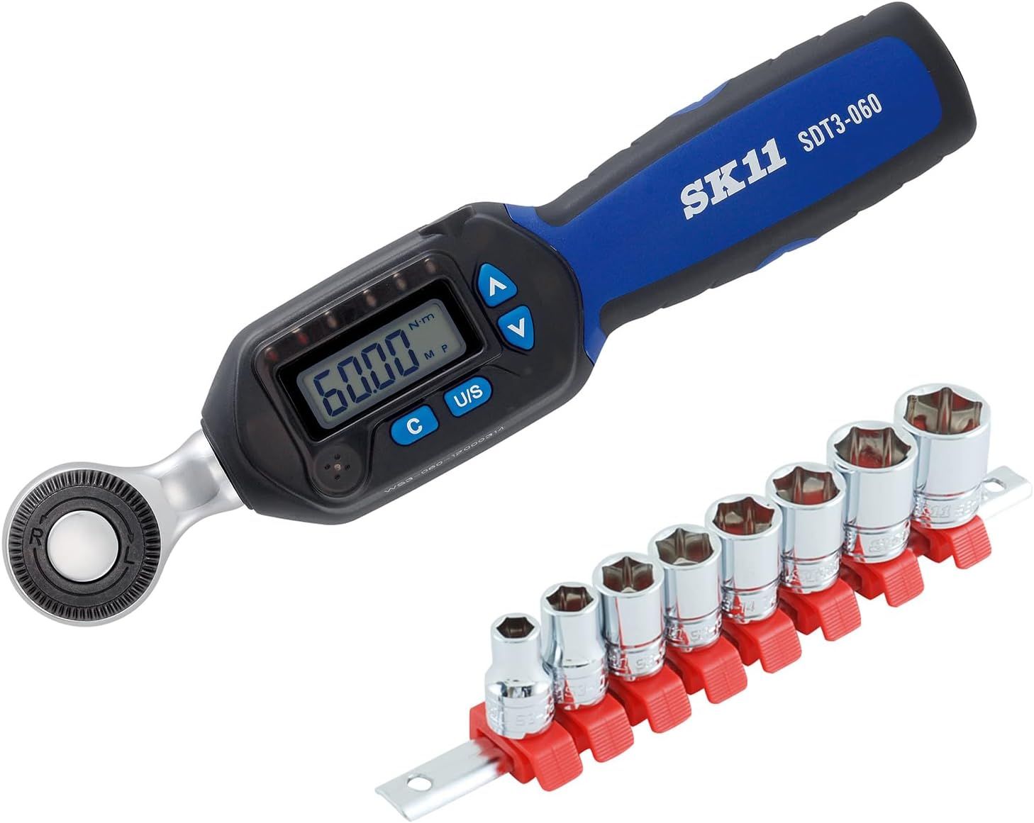 SK11 エスケー11 デジタルトルクレンチ SDT3-060 ソケットセット SHS308M付き