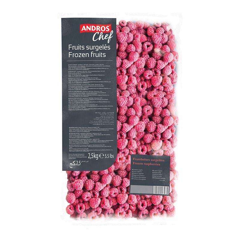 AndroChef アンドロスシェフ IQF冷凍フルーツホール フランボワーズ 2.5kgs 595001012