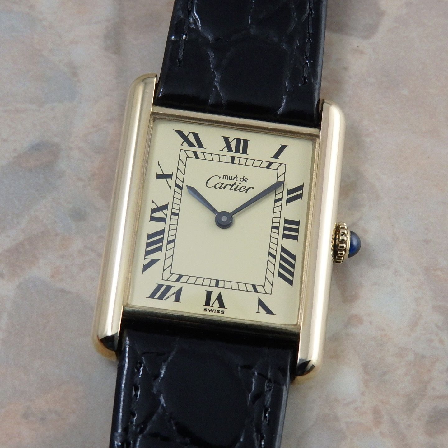 カルティエ マストタンク LM Cartier Tank 手巻き式 ヴィンテージ時計