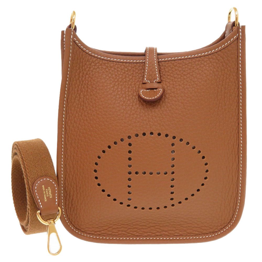 エルメス HERMES エヴリンTPM U刻印 トレンチ シルバー金具 トリヨンクレマンス ショルダーバッグ レディース 中古 エルメス エヴリン tpm U刻印 シルバー金具 保護シール トレンチ 新品