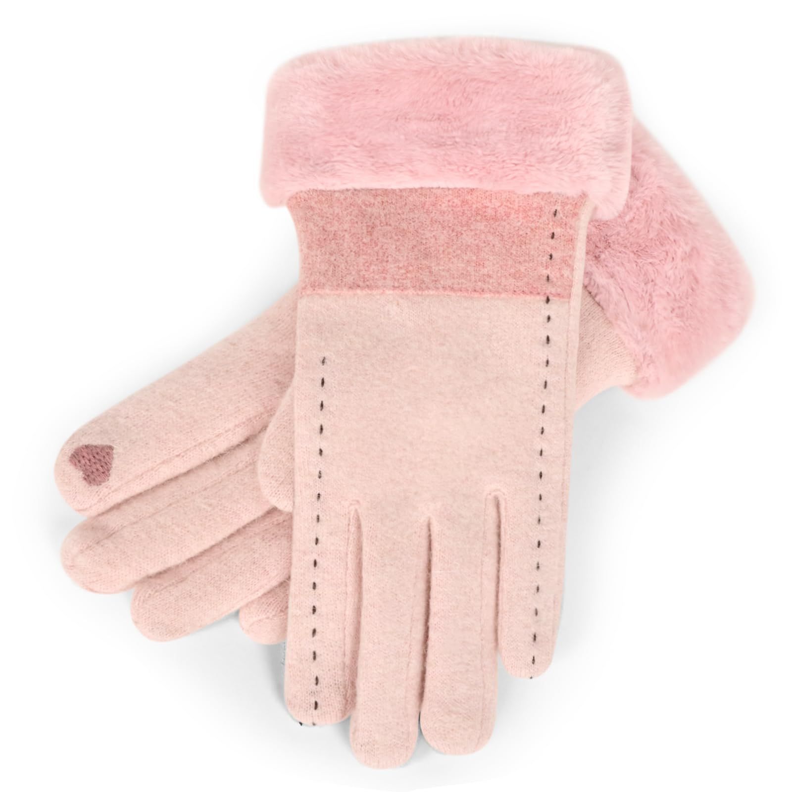 まもなく終了 通勤 通学 高感度タッチパネル機能･柔らかい裏起毛･窮屈感ゼロ 自転車 ウール製品 女性冬用手袋 防風 グローブ 防寒 てぶくろ 暖かい クリスマス 冬 誕生日 レディース 手袋 プレゼント lillian