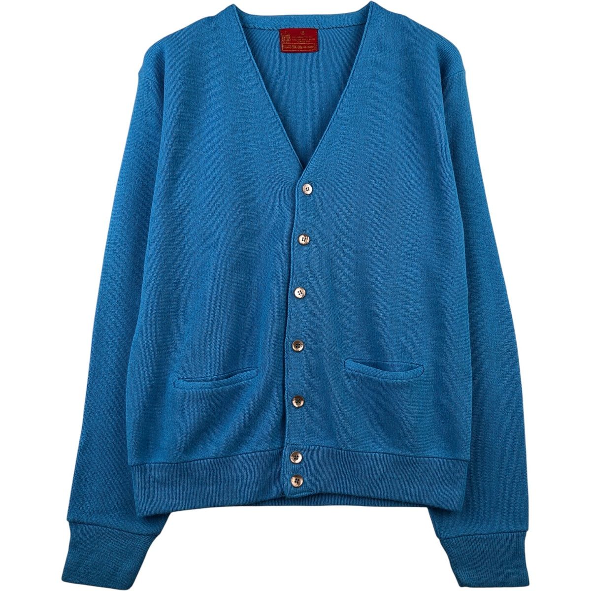 古着 70年代 シアーズ Sears KINGS ROAD キングスロード アクリルニットカーディガン メンズM相当 ヴィンテージ|eaa589523