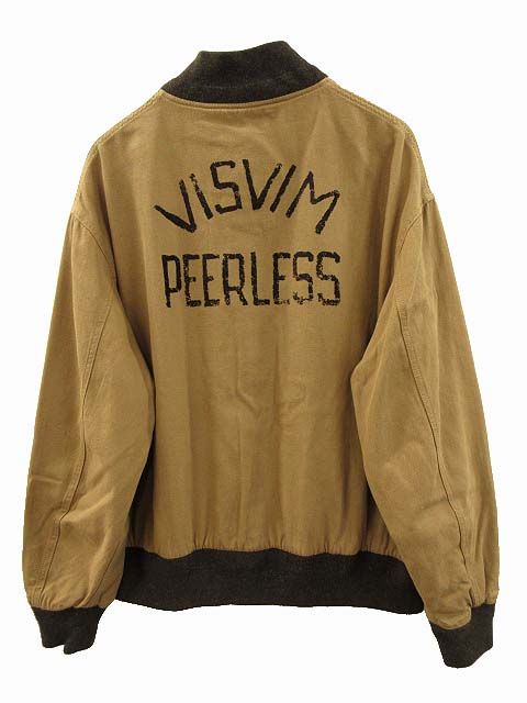 ビズビム VISVIM 20AW VARSITY SB JKT size3 ヴァーシティ ジャケット バックプリント ベージュ 0120205013020
