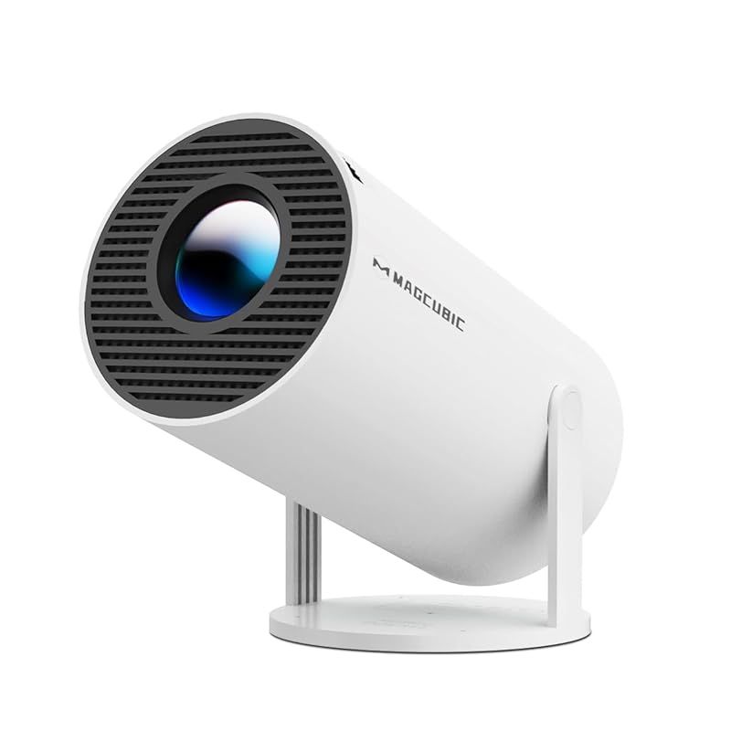 Magcubic プロジェクター 小型 家庭用 明るさプラス 12000LM 1080P 天井投影 4K対応 ホームプロジェクター WIFI6 自動台形補正 Bluetooth5.0 HiFiスピーカー内蔵 短距離投影 ズーム機能 IOS|And 1