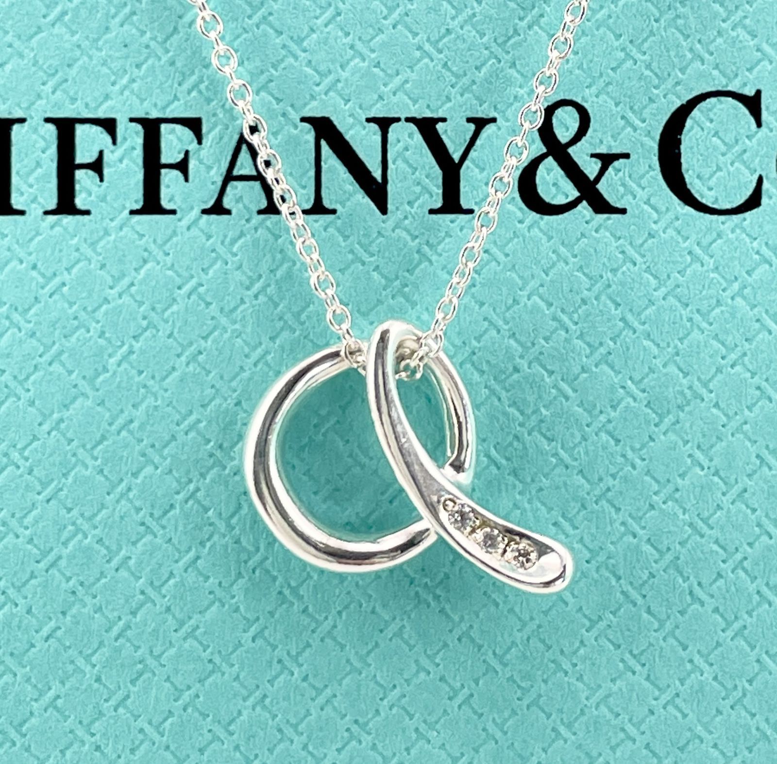 希少 ティファニー イニシャル a ダイヤ ネックレス シルバー Tiffany&Co./24-1255