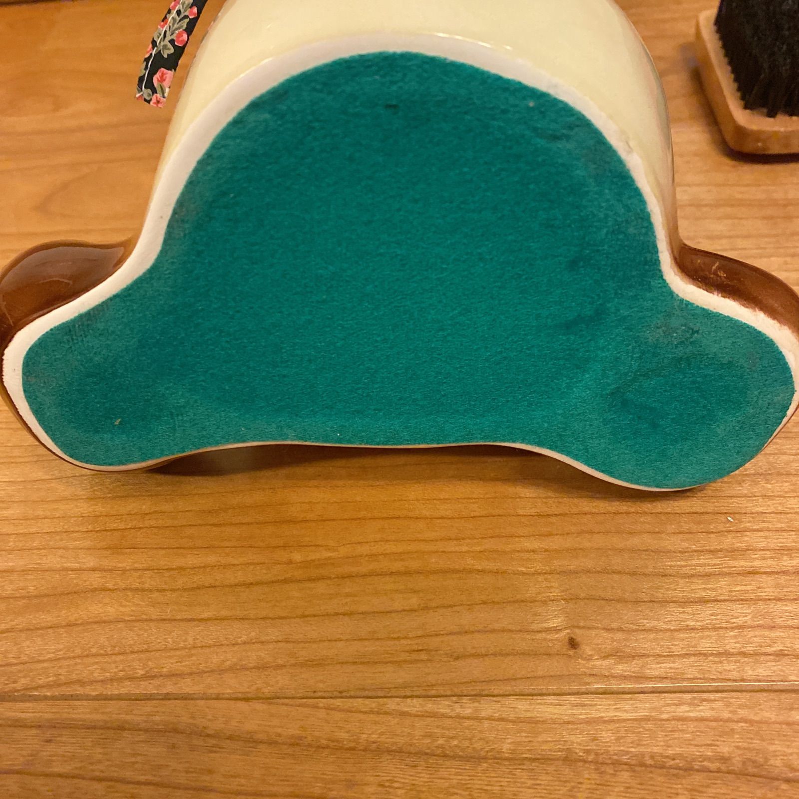 昭和レトロ 陶器の靴ベラ立て シャム猫シューシャイン