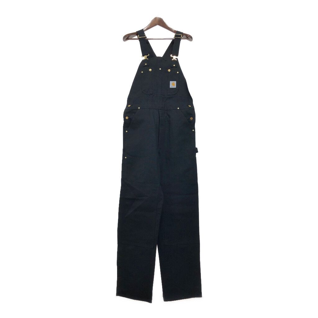 Carhartt カーハート ダック ダブルニー ビブオーバーオール ワーク ブラック メンズ W36 L36 古着 U2905