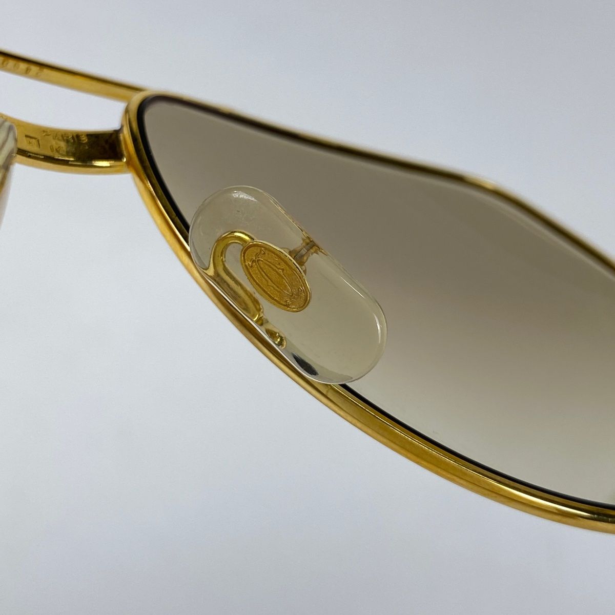 Cartier - 良品 Cartier カルティエ ティアドロップ サントス サングラス アイウェア 眼鏡 ゴールド a3933の通販 by  エムズファクトリー｜カルティエならラクマ