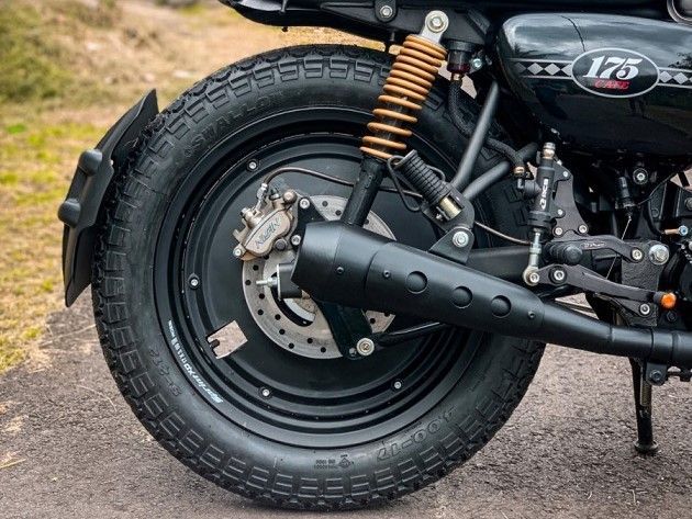 CI W175 TR スリップオンマフラー ブラック 受注製造