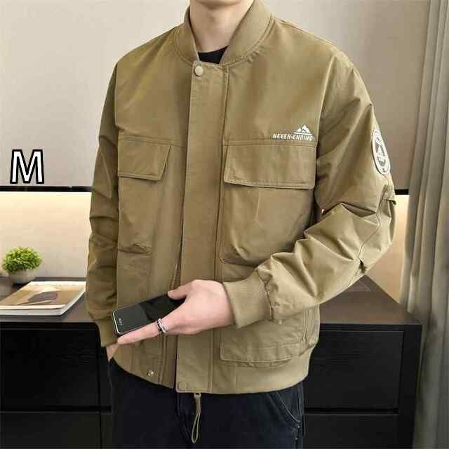 M 春 コーデ メンズ 用 服 シンプル ファッション オシャレ 大人 かっこいい 紳士服 カジュアル ポケット ジャケット カジュアル 通勤スタイル 重ね着コーデ ゆったりシルエット 軽アウター