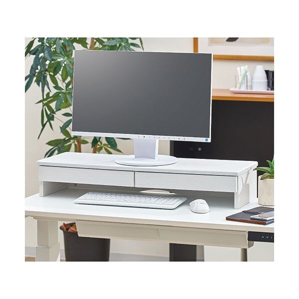 YAMAZENデスク上スタンド引出し付 幅780mm ブラック DTS-H8025 BK 1台 WWW_KANDAIZUMI_COM