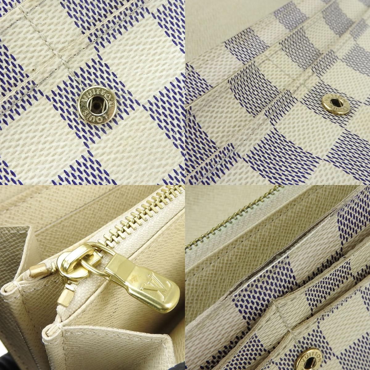 ルイ・ヴィトン 長財布 ポルトフォイユ サラ N61735 ダミエアズール