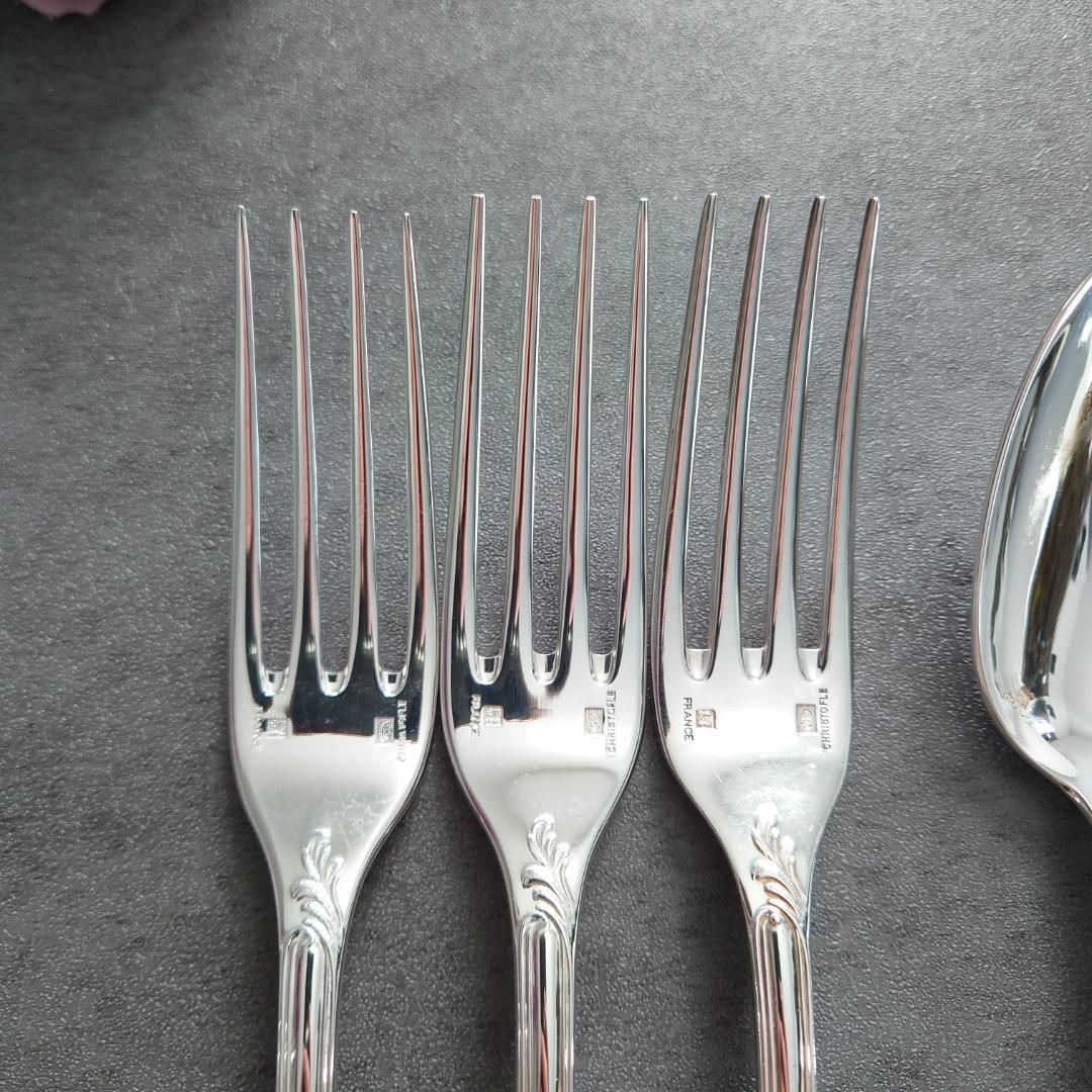 クリストフル マルリー スタンダード フォーク スプーン 6点