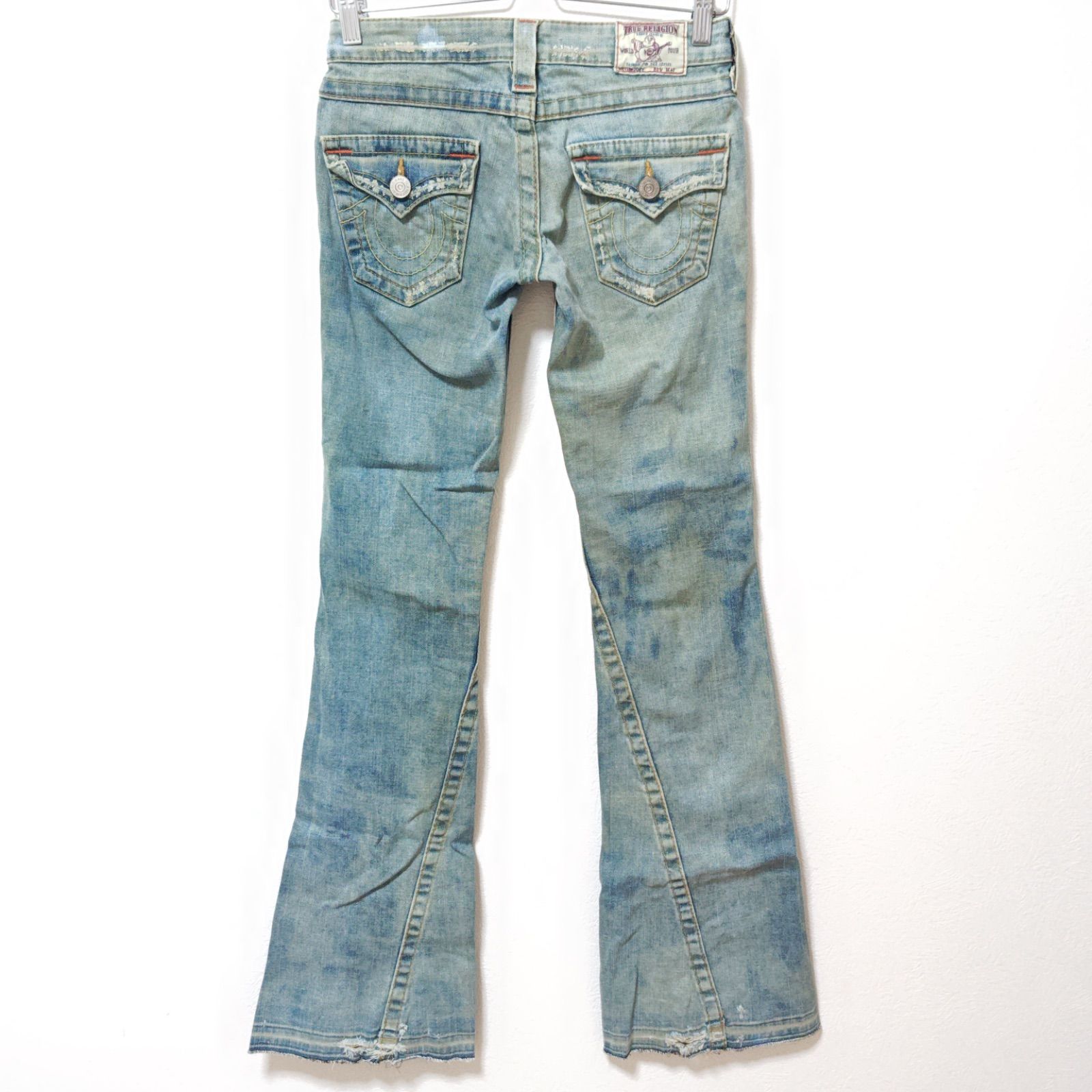 希少USA製　トゥルーレリジョン　ブーツカットフレアデニム　ステッチ27 （D3 希少USA製 トゥルーレリジョン ブーツカットフレアデニム