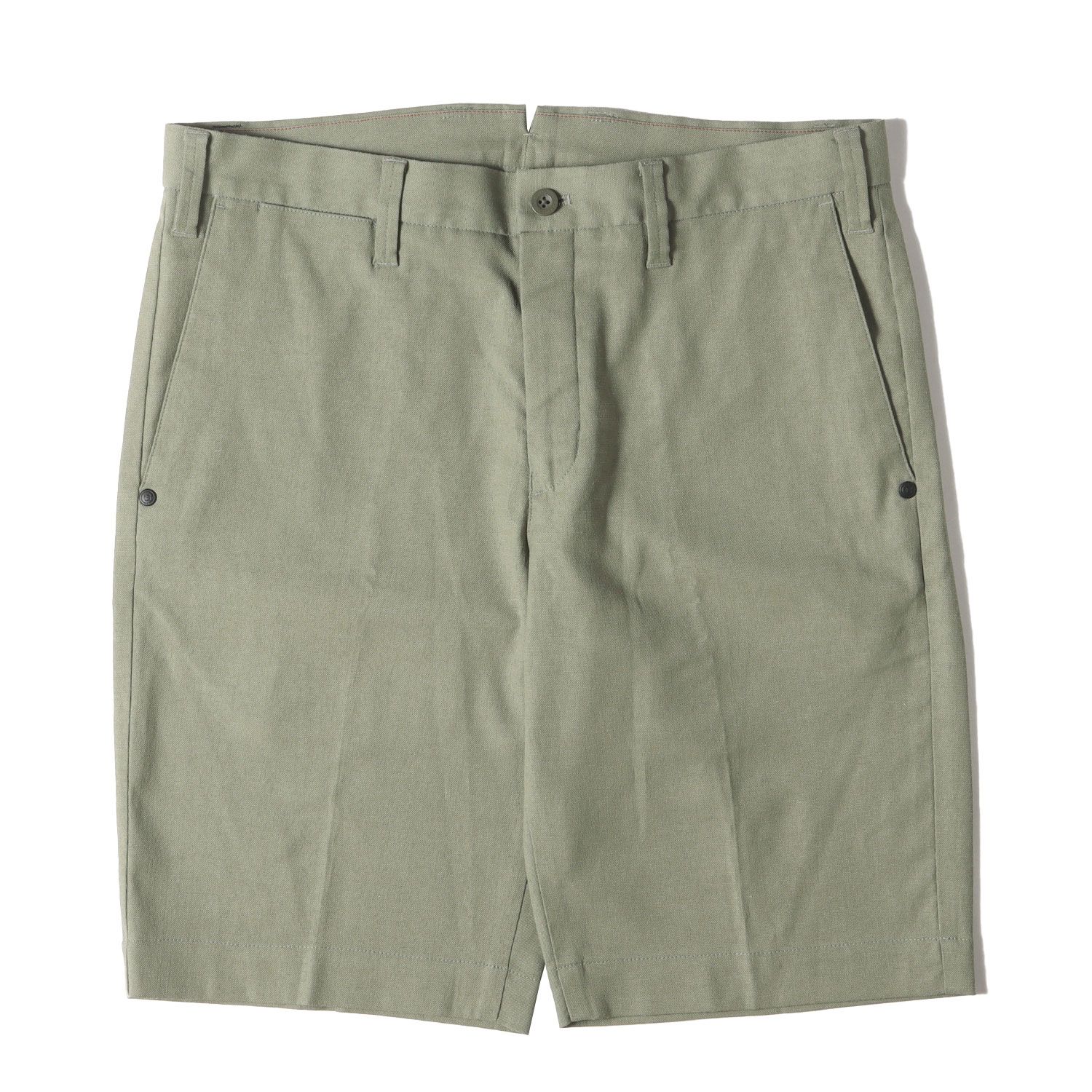 BRIEFING ブリーフィング パンツ サイズ M | ポリコットンリネン ショート スラックス パンツ DRESS SHORT PANTS BRG202M06 | セージグリーン | ボトムス ショートパンツ メンズ