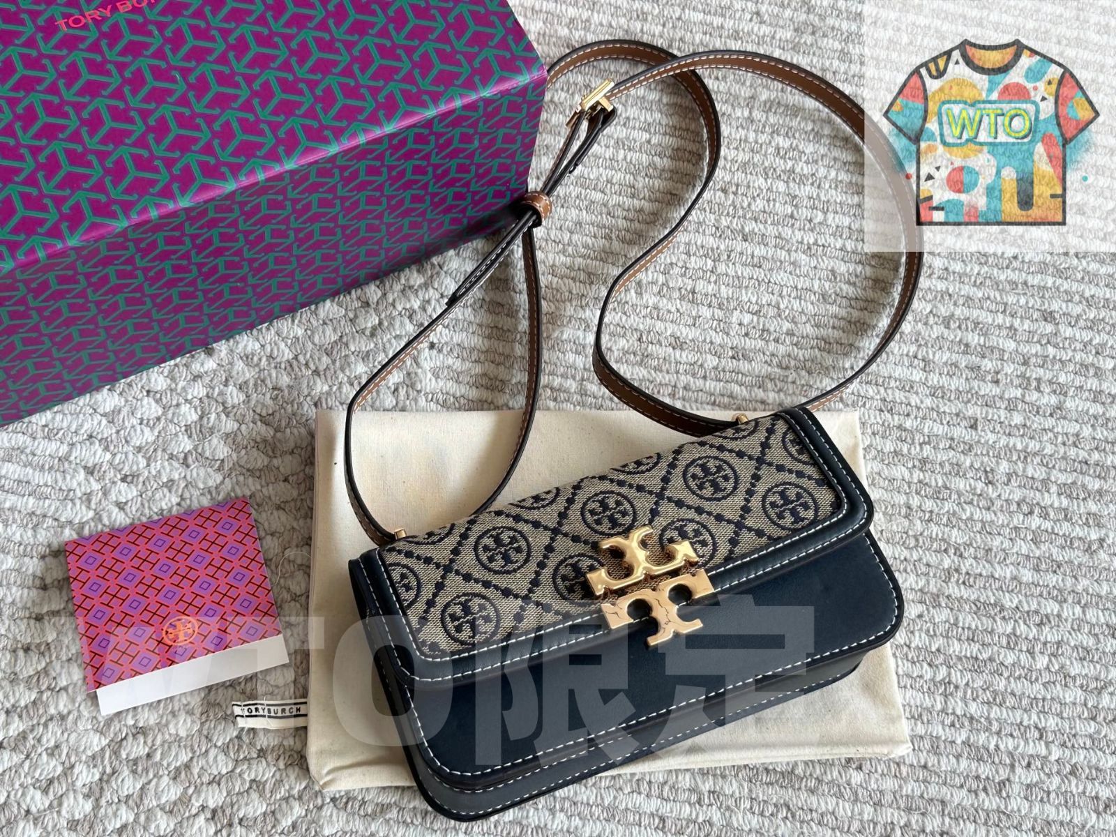 と*ん様 ✴︎お値下げ✴︎美品ほぼ未使用✴︎底貼済✴︎TORYBURCHトリーバ 今日WTO】Tory Burch トリーバーチ 新作アンダーアームバッグ