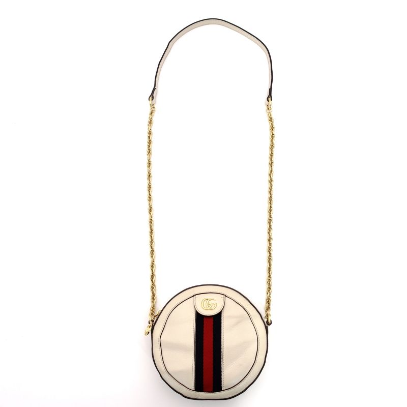 グッチ GUCCI オフィディア チェーンショルダーバッグ ホワイト