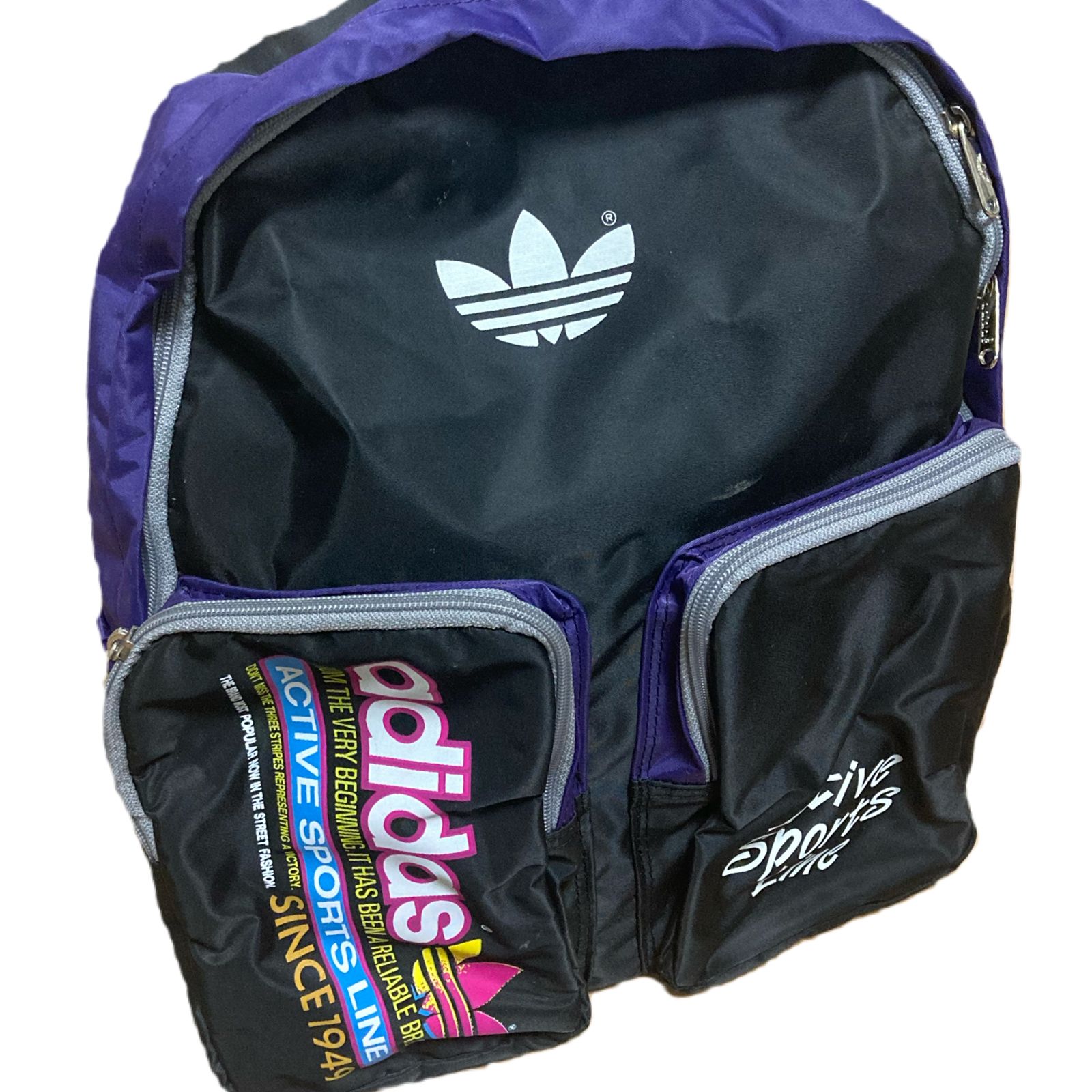 90s レトロ トレフォイル adidas アディダス バックパック リュック