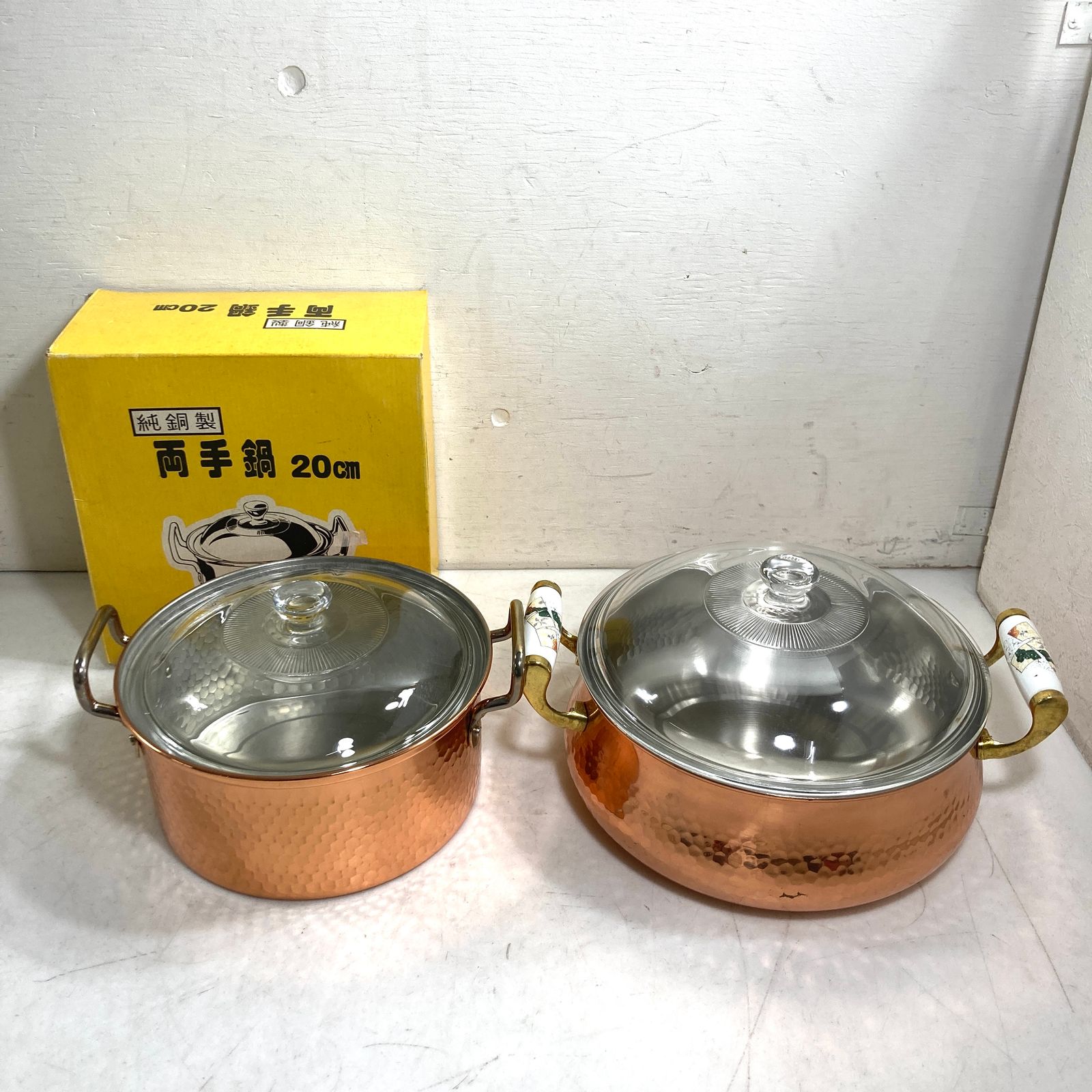 新品　純銅製　両手鍋　蓋付き 純銅製 両手鍋 蓋付き 銅 両手鍋」の人気商品一覧 | 安い商品
