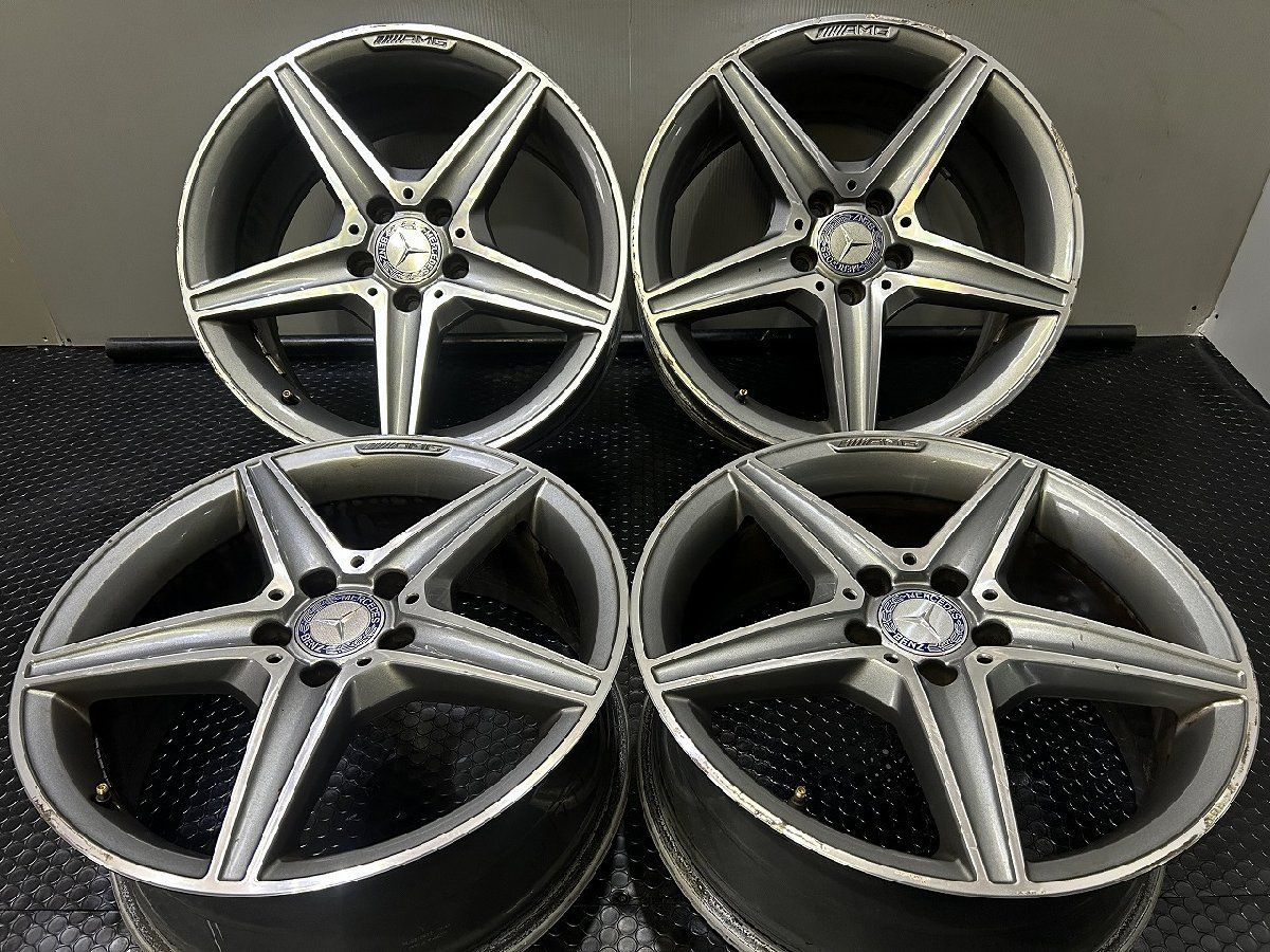 ベンツ W205 Cクラス AMG 純正ホイール 18インチ 4本 8.5|7.5J5HPCD112 49| 44 VHJ502