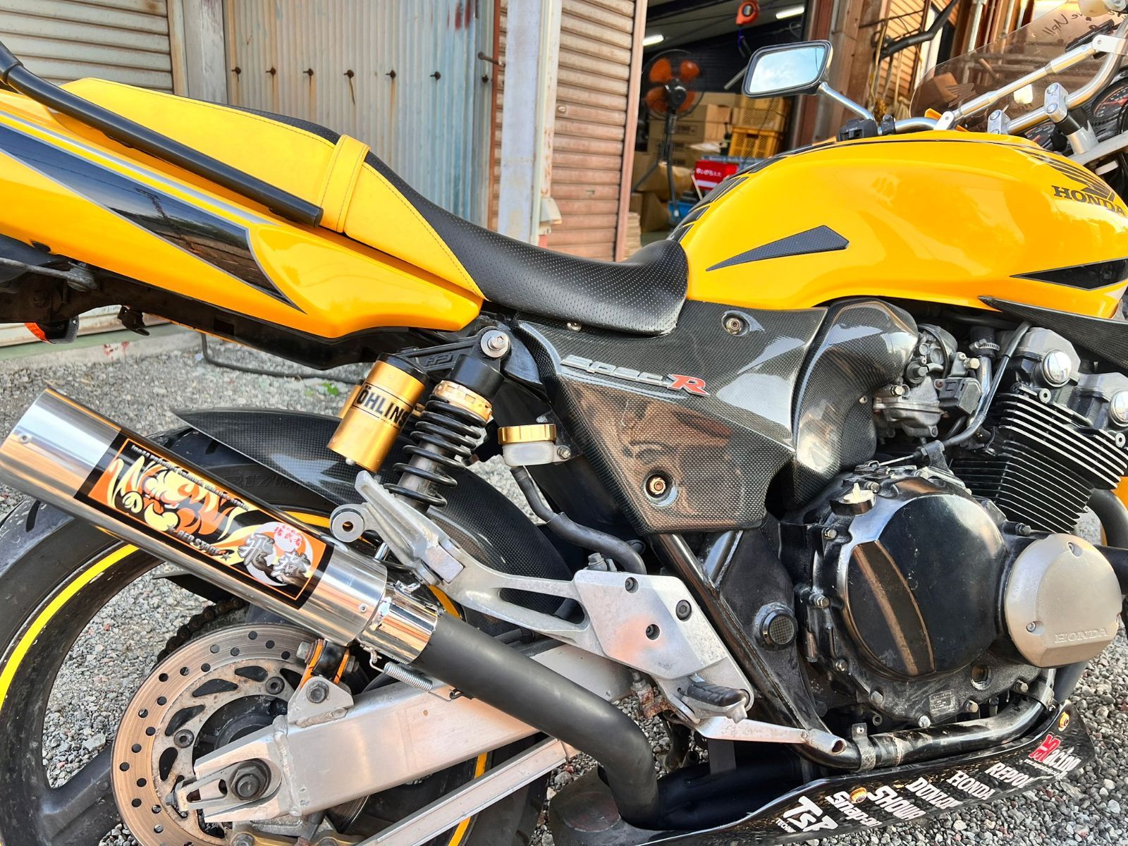 REDSTAGE CB400SF NC39 飛燕 4-2-1 オリジナルマフラー ブラック 耐熱 サイレンサーセット レッドステージ HONDA 旧車  BEET 当時物 - メルカリ