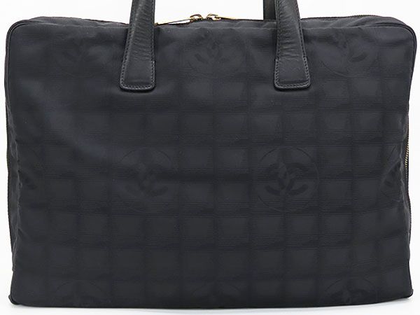 シャネル CHANEL ニュートラベルライン ブリーフケース ビジネスバッグ 書類かばん ハンドバッグ ブラック ナイロン レザー A15974